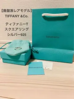 【廃盤レアモデル】 Tiffany ティファニー Tスクエアリングシルバー925