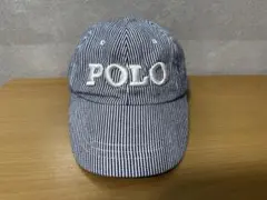 即納可 POLO baby ヒッコリー キャップ 48cm 帽子 キッズのサムネイル