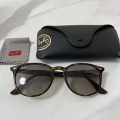 【美品】Ray-Ban ブラウン ラウンド型サングラス