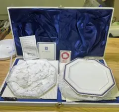 sa538 GIVENCHY 八角形プレート 5枚セット　ジバンシー　ケーキ皿