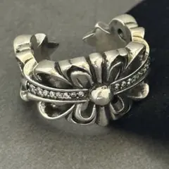 シルバー925製　ダブルフローラルクロスリング✨希少✨ クロムハーツダブルフローラルクロスリング|クロムハーツ通販