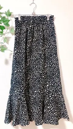 美品　マジェスティックレゴン　ロングスカート マーメイドスカート　ブラック　M