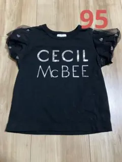 ベビー服　CECIL Mc BEE Tシャツ　夏　95 黒