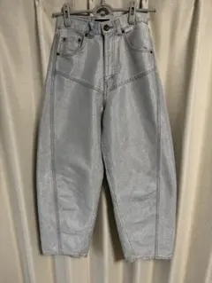 ジーナシス　シルバーラメ　デニム