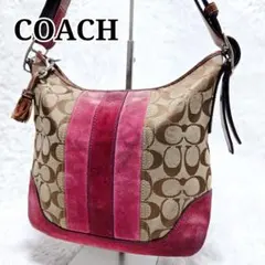 COACH y2kヴィンテージ シグネチャー ワンショルダー 2way ピンク