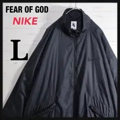 ナイキ フィアオブゴッド コラボ ナイロンジャケット L 黒 Taka着用