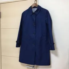 ステンカラーコート 無印良品 ネイビー ブルー Sサイズ