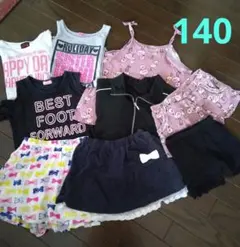 夏服まとめ売り❤140女の子 7枚+アンダーパンツ
