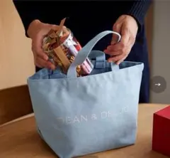 DEAN & DELUCA スノーブルー　トートバッグ　S 2024