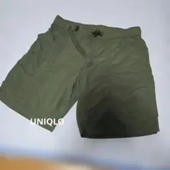 UNIQLO　メンズ カーキ ショートパンツ　Lのサムネイル