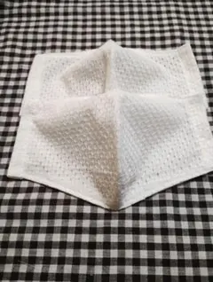 ★送料込★手作りマスク白レース 大人メンズより大きめサイズ2枚セット★⑤