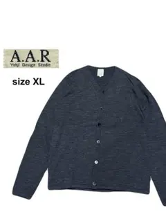 ★A.A.R yohji yamamoto★ニット カーディガン★ウール★XL★のサムネイル