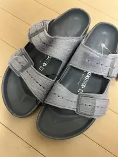 BIRKENSTOCK Rick Owens グレー サンダル　42 Rick Owens Birkenstock Arizona Sandals Felt Brown Brand New With