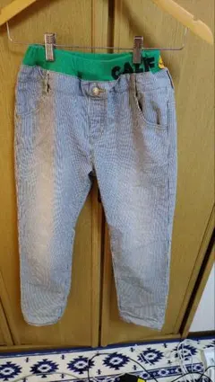Breezeストライプ ウエストゴム パンツ