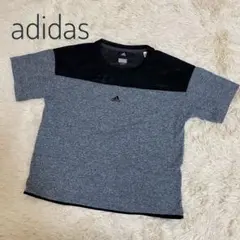 美品 adidas CLIMACOOL 切替 バックメッシュTシャツ 黒 S