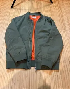 H &M キッズ MA-1ジャケット オレンジ裏地