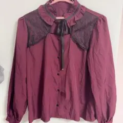 地雷 長袖ブラウス