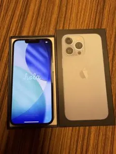 箱付き極美品 iPhone 13 Pro シエラブルー 新品ガラスフィルム付属
