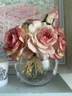 ケイトスペード　フラワーベース＆アレンジフラーのセット　ドット　水玉