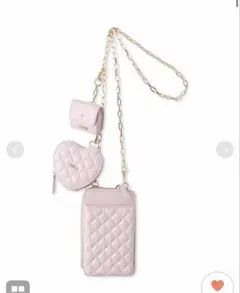 FURFUR キルティング3SETマルチショルダー　ピンク