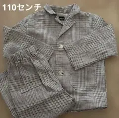 チェック柄　110cm 子供スーツ フォーマル 上下セット