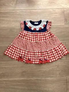 ベイビーチアー BabyCheer いちごチュニック 赤 110