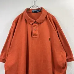 USA古着 Ralph Lauren ラルフローレン ポロシャツ オレンジ