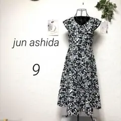 11456 jun ashida ジュンアシダ ロングフレアワンピース 日本製のサムネイル