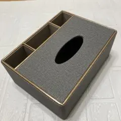 티슈 케이스, 리모컨 랙, 다기능 보관 케이스, PU 가죽으로 제작