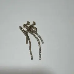 イヤリング シルバーストーン ロング