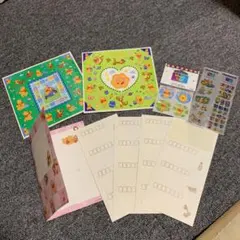 プーさん　シール　メモ帳（9枚）レターセット　鉛筆11本　ディズニー　平成レトロ