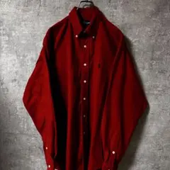 ラルフローレン 長袖シャツ　BDシャツ　赤