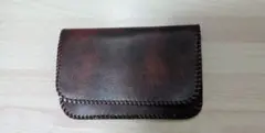 ダークブラウン レザー 二つ折り財布