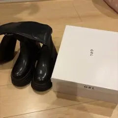 GRL 黒 ロングブーツ 厚底