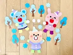 壁面飾り　冬　雪遊び　雪だるま　雪合戦　雪　1月　2月　保育園　幼稚園
