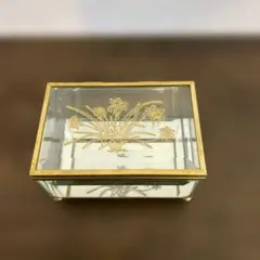 ジュエリーボックス　ジュエリーケース　小物入れ　宝石箱　ガラス　雑貨　昭和レトロ