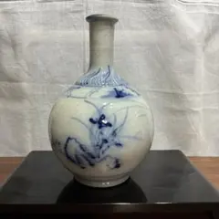 希少　京都　２代　尾形周平　作　染付蘭花蝶図　徳利　珍品 希少 京都 2代 尾形周平 作 染付蘭花蝶図 徳利 珍品 - メルカリ