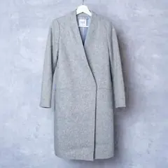 UNITED TOKYO ユナイテッドトウキョウ ノーカラーコート グレー