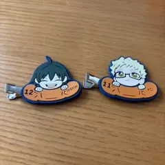 ハイキュー‼︎ 　ヘアクリップセット　月島/山口