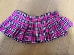 チェック柄スクールガール風ミニスカート
