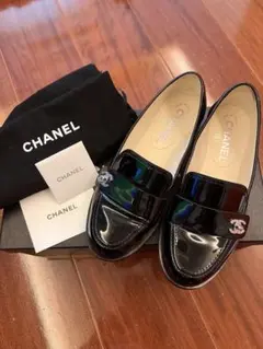 ☆正規CHANEL ココマークターンロックローファー☆のサムネイル