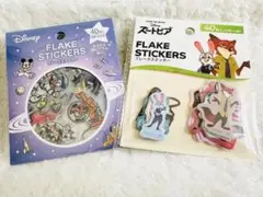 ☆ディズニーシリーズフレークシール2点セット☆【新品】☆セリア☆匿名配送☆品薄☆