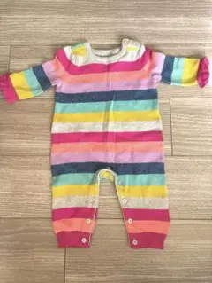 baby GAP カラフルストライプロンパース