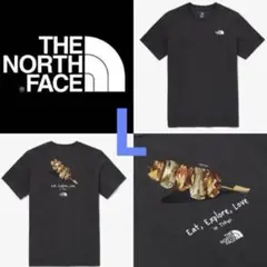 韓国限定 ノースフェイス　半袖　Lサイズ 新品　日本未発売　やきとり