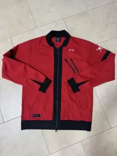 OAKLEYオークリーゴルフウェアメンズ SIZE Lレッドブルゾン