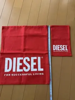 DIESEL 布袋 大小セット 赤