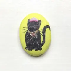 くるみボタン　ブローチ　ヘアゴム　黒猫　イエロー　ハート　ティアラ　No.968