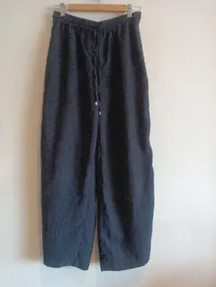 CRAFT STANDARD BOUTIQUE＊濃紺×ドット とろみパンツ＊L