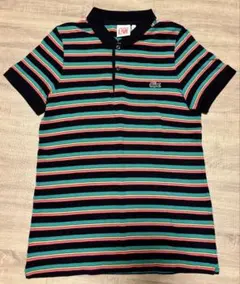 LACOSTE L!VE ポロシャツ 半袖 ボーダー マルチカラー 2
