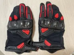 TAICHI バイクグローブ ブラック/レッド WM